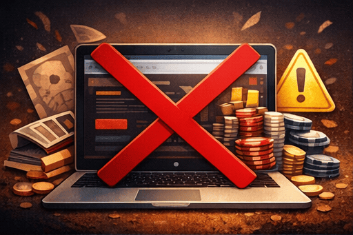 Razones de cierre de casinos sin licencia